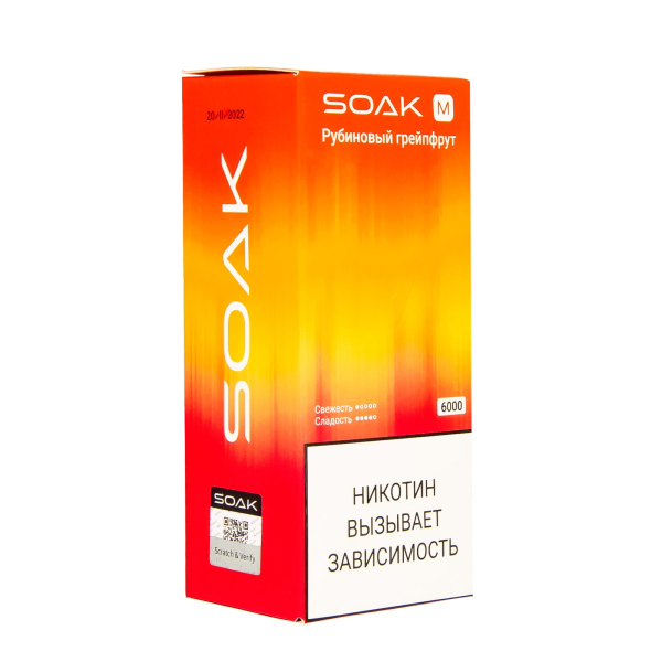 ЭСДН SOAK M Ruby Grapefruit 6000 тяг в Донецке