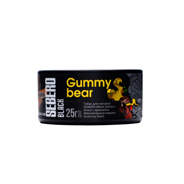 Табак Sebero Black Gummy Bear 25 грамм в Донецке