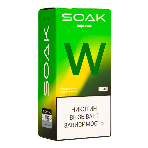 Электронная сигарета Soak W Бергамот 10000 в Донецке