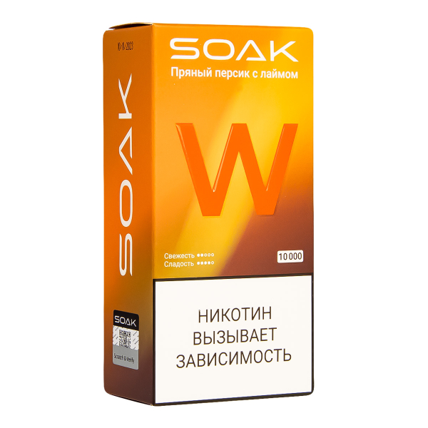 Электронная сигарета Soak W Пряный Персик С Лаймом 10000 в Донецке