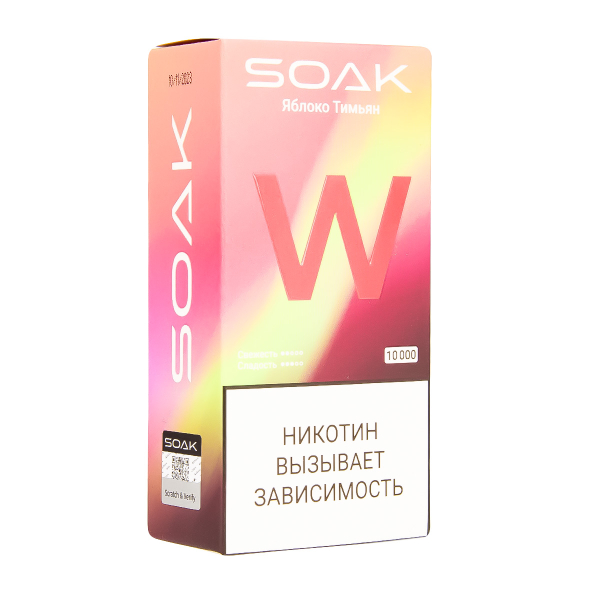 Электронная сигарета Soak W Яблоко Тимьян 10000 в Донецке