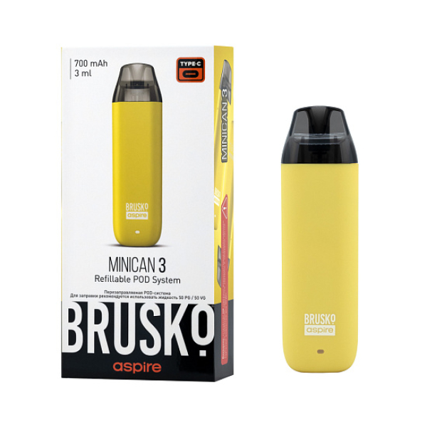 POD-система Brusko Minican 3 Жёлтый в Донецке