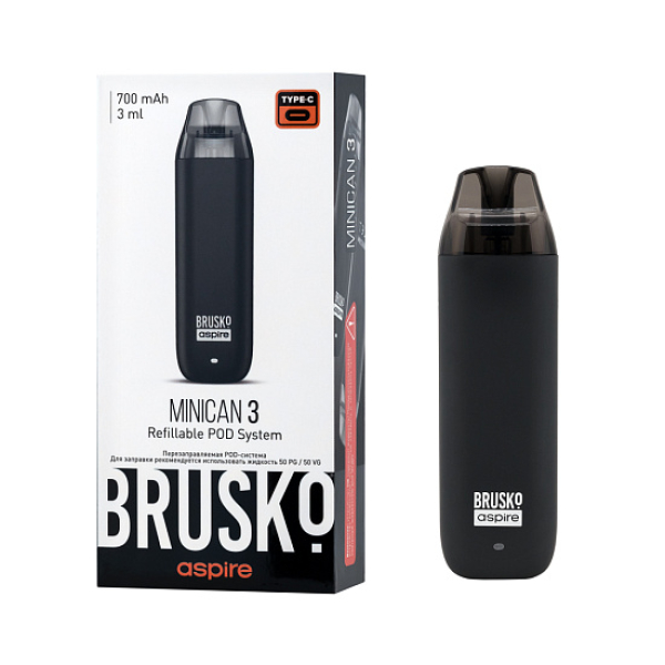 POD-система Brusko Minican 3 Чёрный в Донецке