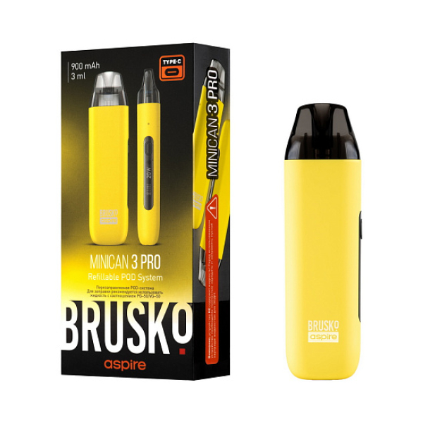 POD-система Brusko Minican 3 Pro желтый в Донецке