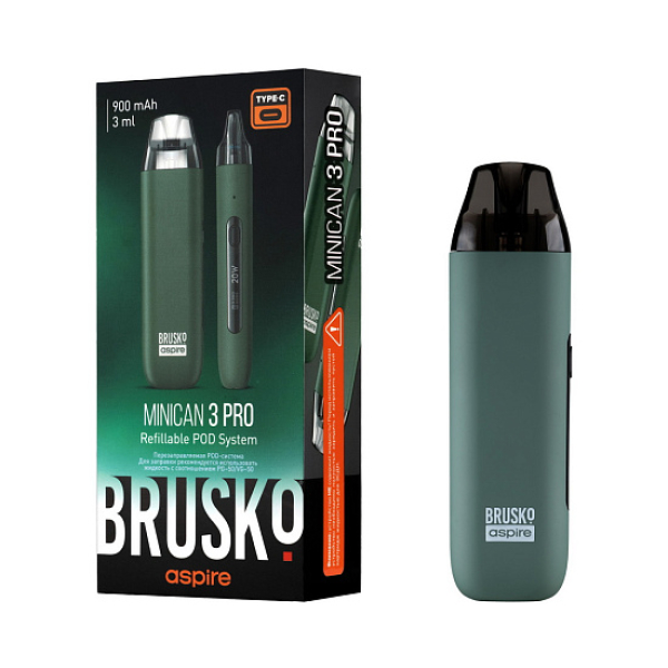 POD-система Brusko Minican 3 Pro зеленый в Донецке