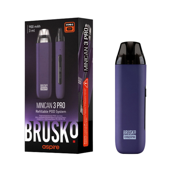 POD-система Brusko Minican 3 Pro фиолетовый в Донецке