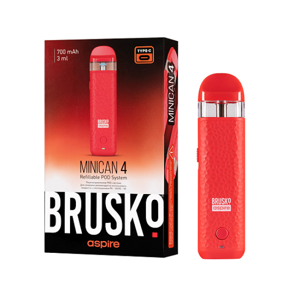 POD-система Brusko Minican 4 Красный в Донецке