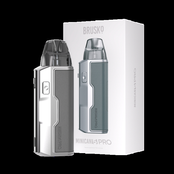 POD-система Brusko Minican 5 Pro Metallic Grey Красный,серый в Донецке