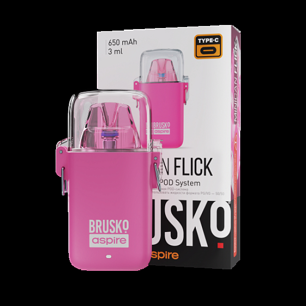 POD-система Brusko Minican Flick Розовый в Донецке