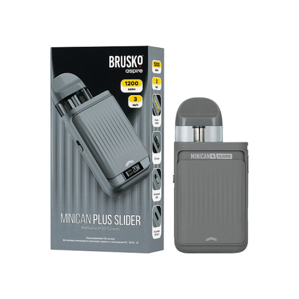 POD-система Brusko Minican Plus Slider Серый в Донецке