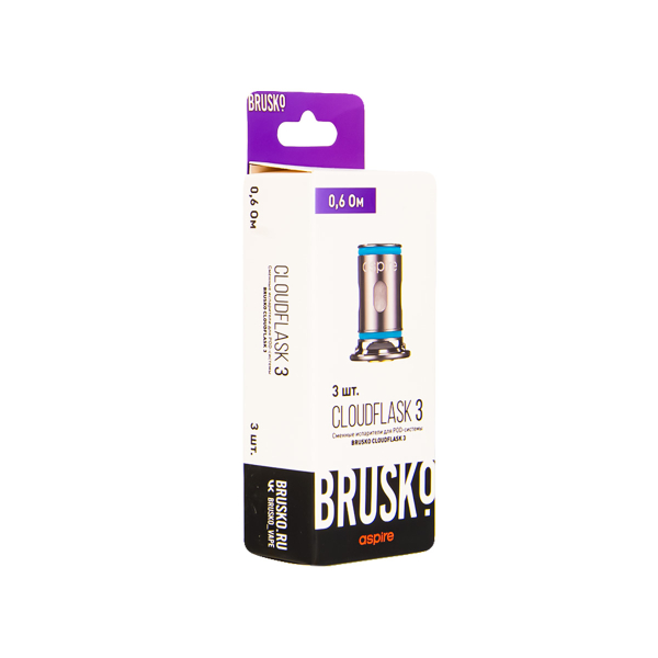 Испаритель Brusko Cloudflask 3 0.6 Ом 3 шт в Донецке