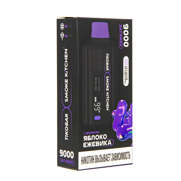 Электронка Tikobar X Smoke Kitchen Solo Яблоко Ежевика 9000 тяг в Донецке