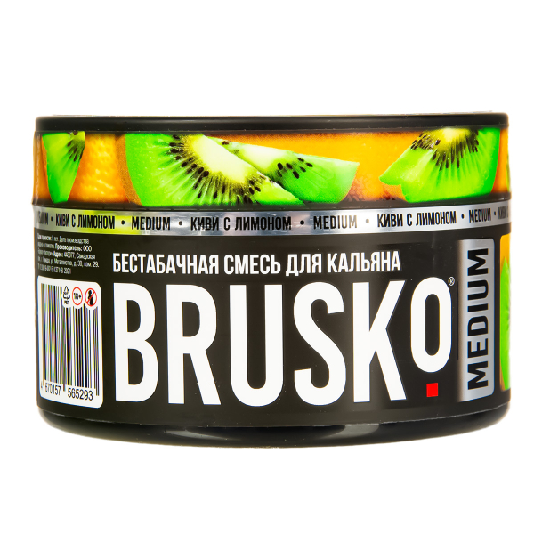 Бестабачная смесь Brusko Medium Киви С Лимоном 250 грамм в Донецке