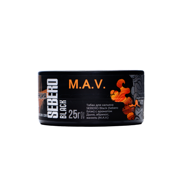 Табак Sebero Black Black M.a.v. 25 грамм в Донецке