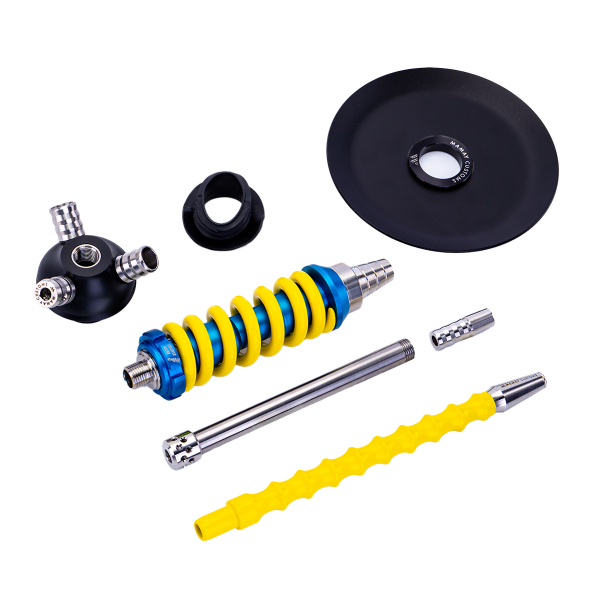Кальян Mamay Customs Coilover Micro Сине Жёлтый в Донецке