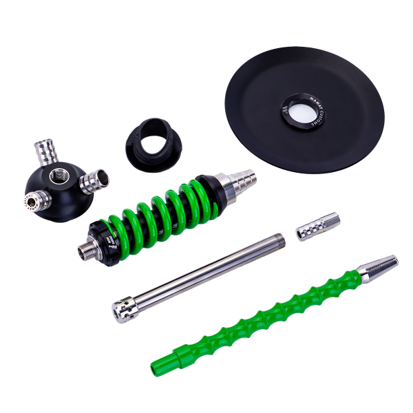 Кальян Mamay Customs Coilover Micro Чёрно Зелёный в Донецке