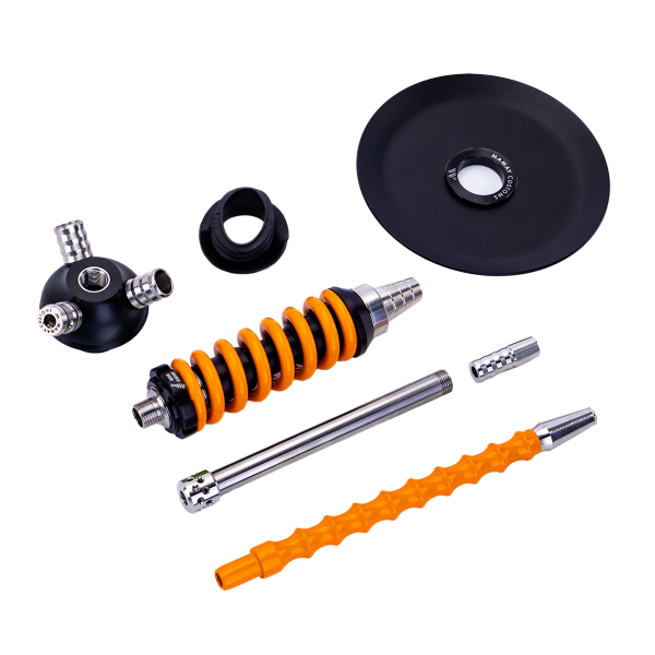 Кальян Mamay Customs Coilover Micro Чёрно Оранжевый в Донецке