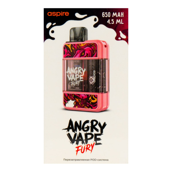 POD-система Brusko Angry Vape Fury 650 Mah Розовый в Донецке