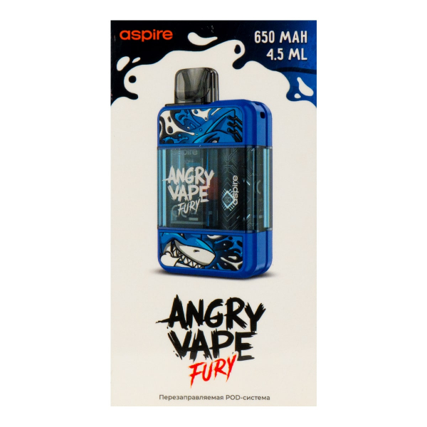 POD-система Brusko Angry Vape Fury 650 Mah Синий в Донецке