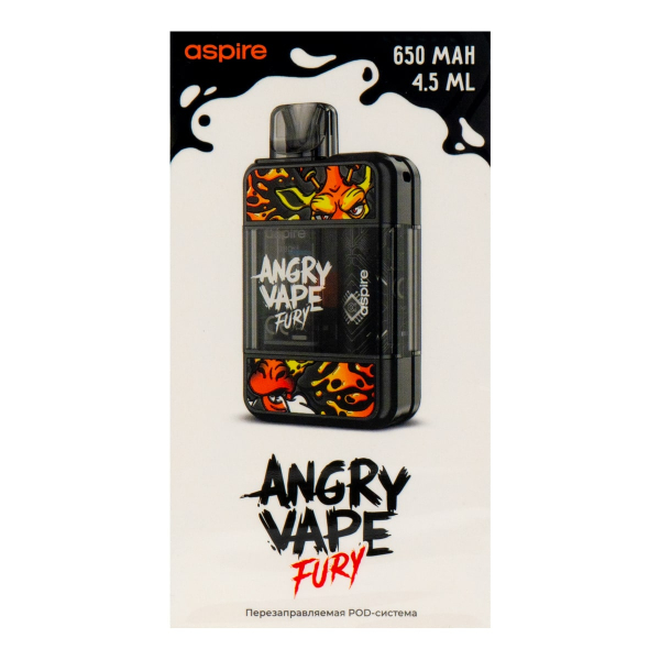 POD-система Brusko Angry Vape Fury 650 Mah Черный в Донецке