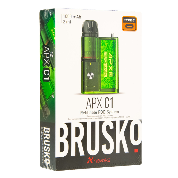 POD-система Brusko Apx C1 Зелёный Папоротник в Донецке