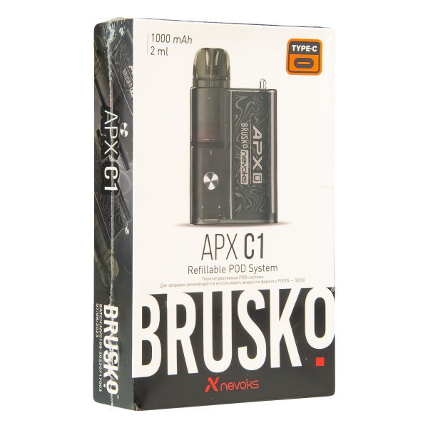 POD-система Brusko Apx C1 Чёрный Шёлк в Донецке