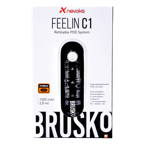 POD-система Brusko Feelin C1 Белый в Донецке