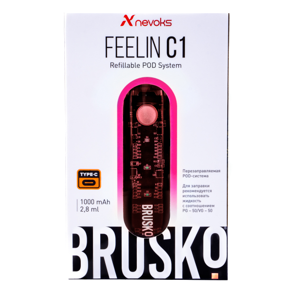 POD-система Brusko Feelin C1 Розовый в Донецке
