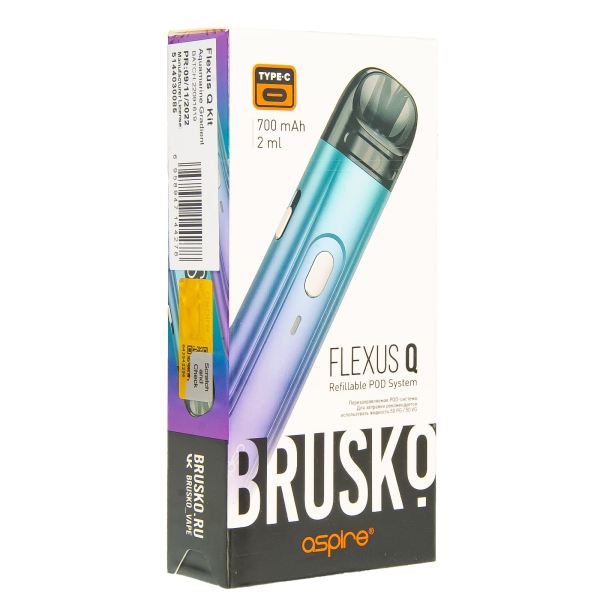 POD-система Brusko Flexus Q Бирюзовый Градиент в Донецке