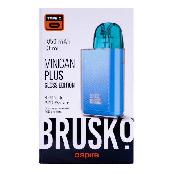 POD-система Brusko Minican Plus Gloss Edition Синий в Донецке