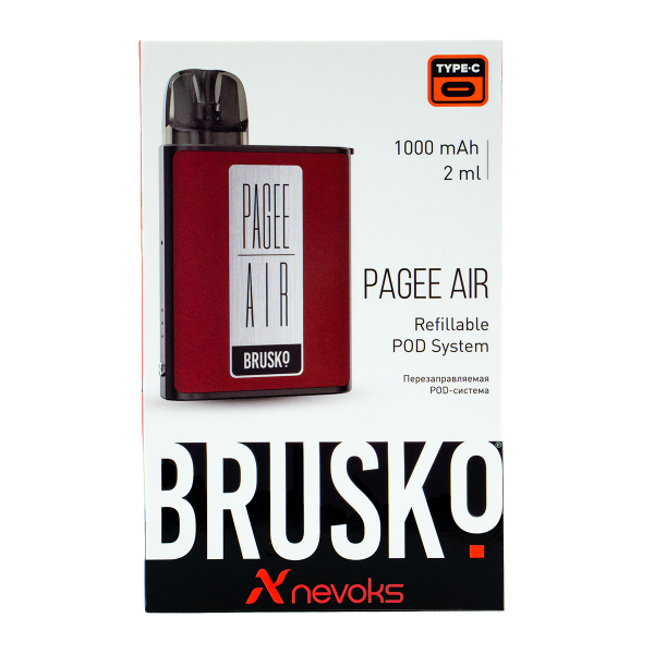 POD-система Brusko Pagee Air Crimson Red Красный в Донецке
