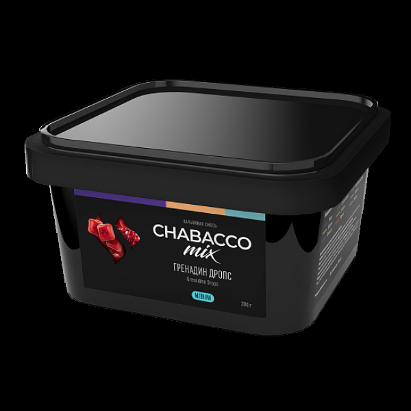 Бестабачная смесь Chabacco Mix Grenadine Drops Гренадин Дропс  Medium 200 грамм в Донецке