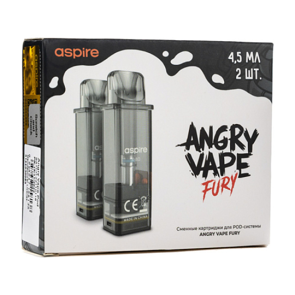 Картридж Angry Vape Fury 45 мл 0.8 Ом ( 2 шт.) в Донецке
