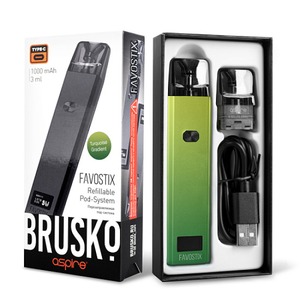 POD-система Brusko Favostix      Зеленый Градиент в Донецке