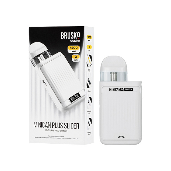 POD-система Brusko Minican      Plus Slider Белый в Донецке