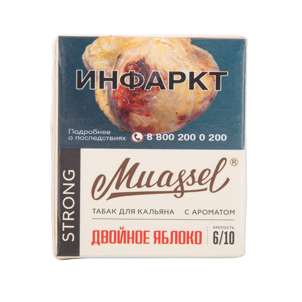 Табак Muassel Strong Двойное Яблоко 40 грамм в Донецке