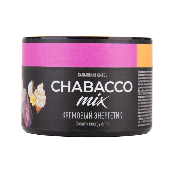 Бестабачная смесь Chabacco Mix Medium Creamy Energy Drink 40 грамм в Донецке