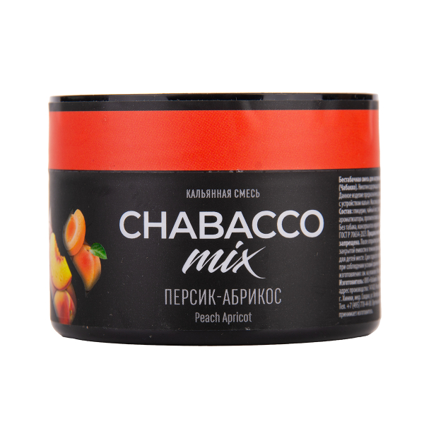 Бестабачная смесь Chabacco Mix Medium Peach Apricot 40 грамм в Донецке