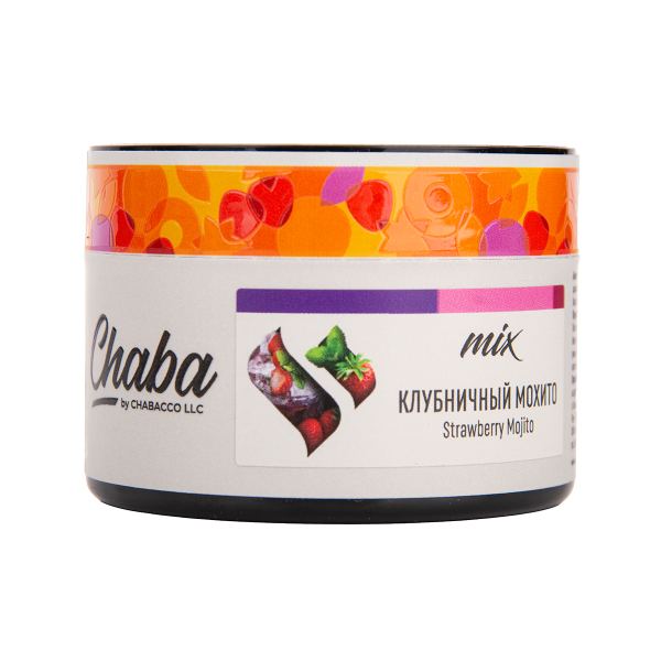 Бестабачная смесь Chaba Mix Strawberry Mojito Nicotine Free 50 грамм в Донецке