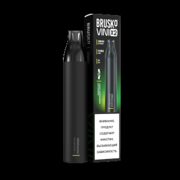 Электронка Brusko Vini X2 Виноград 2800 затяжек в Донецке