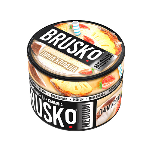Бестабачная смесь Brusko Zero Пина Колада 50 грамм в Донецке