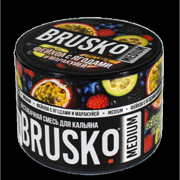 Бестабачная смесь Brusko Zero Фейхоа С Ягодами И Маракуйей 50 грамм в Донецке