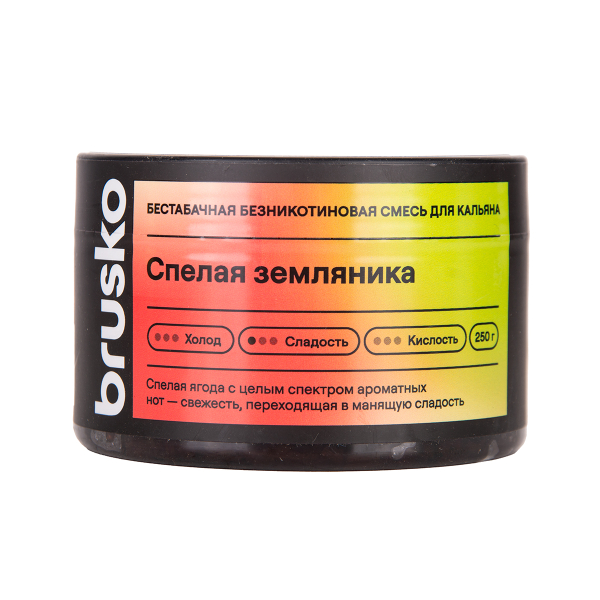 Бестабачная смесь Brusko Спелая Земляника 250 грамм в Донецке