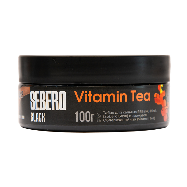 Табак Sebero Black Vitamin Tea Облепиховый Чай 100 грамм в Донецке