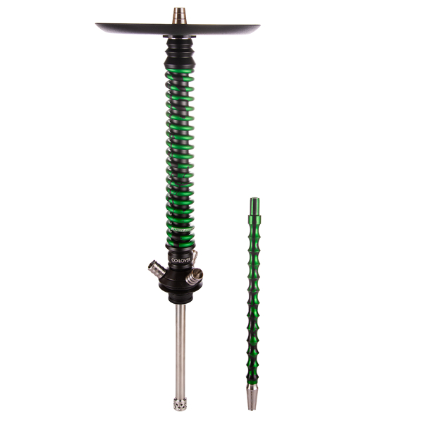 Кальян Mamay Customs Coilover Большой  Черный Зелёный Сплеш в Донецке