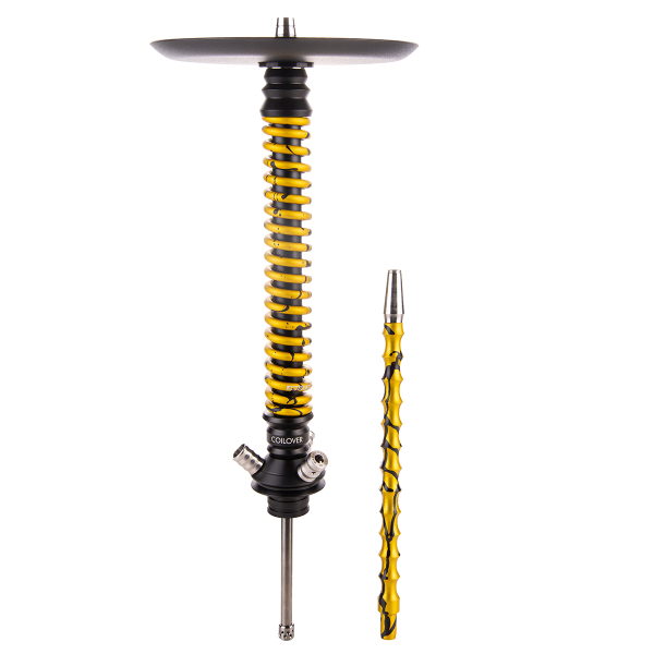 Кальян Mamay Customs Coilover Большой  Чёрный Золотой Сплеш в Донецке