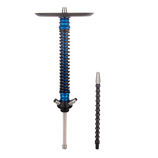 Кальян Mamay Customs Coilover Большой  Голубой Лак Чёрный в Донецке