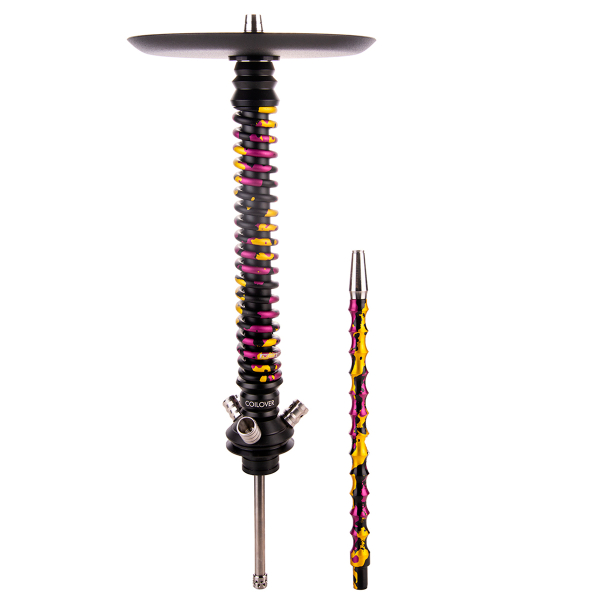 Кальян Mamay Customs Coilover Большой   Чёрный Пурпурный/золотой Камуфляж в Донецке