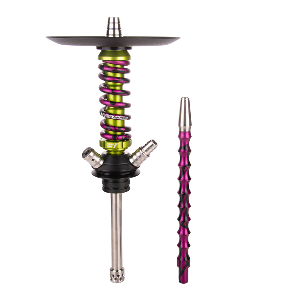 Кальян Mamay Customs Coilover Micro   Салатовый Сплеш Пурпурный в Донецке