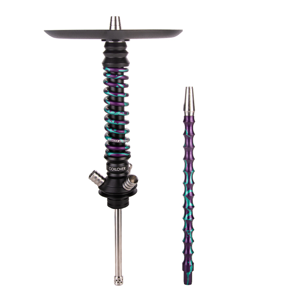 Кальян Mamay Customs Coilover Mini  Чёрный Фиолетовый/бирюзовый Сплеш в Донецке